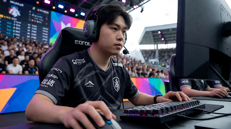 CS:GO Major八强赛选手操作特写，赛场气氛热烈