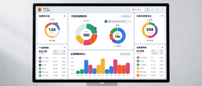 okooo澳客体育数据可视化仪表盘界面展示比赛统计图表
